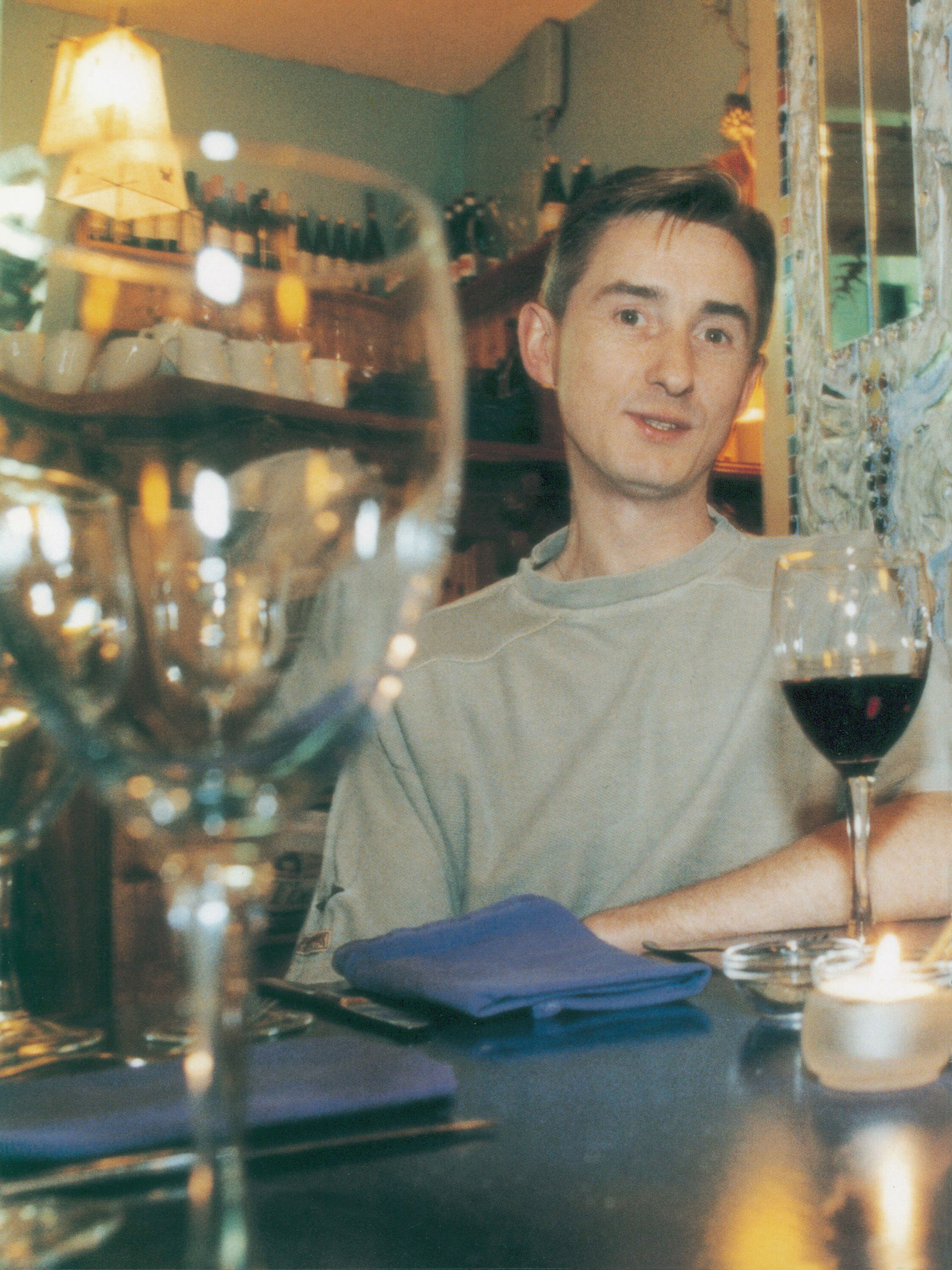 Denis in the early days of Café Paradiso.