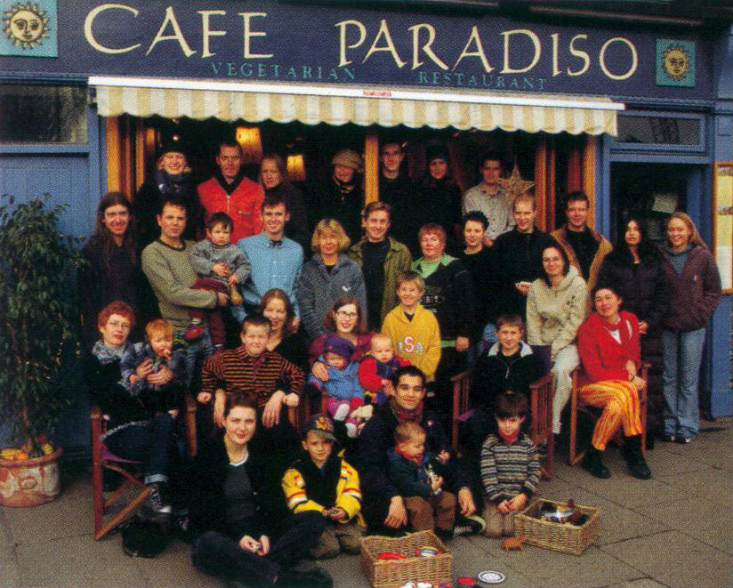 The Café Paradiso team, back in the day…