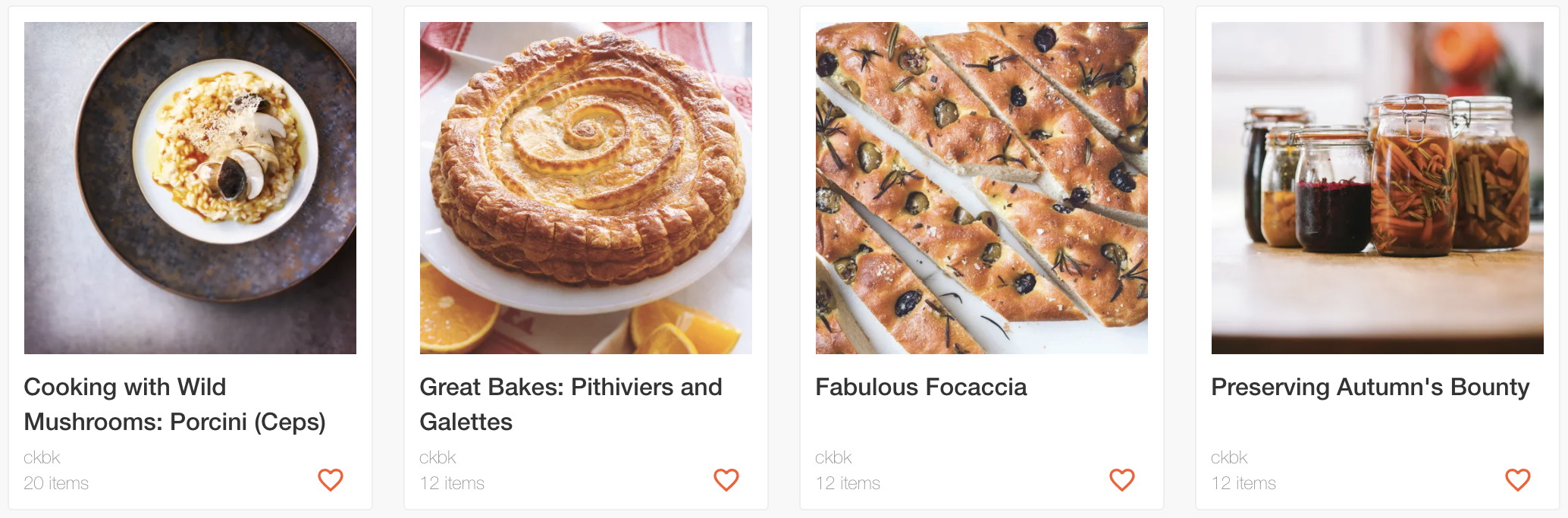 Explore recipe collections curated by ckbk
