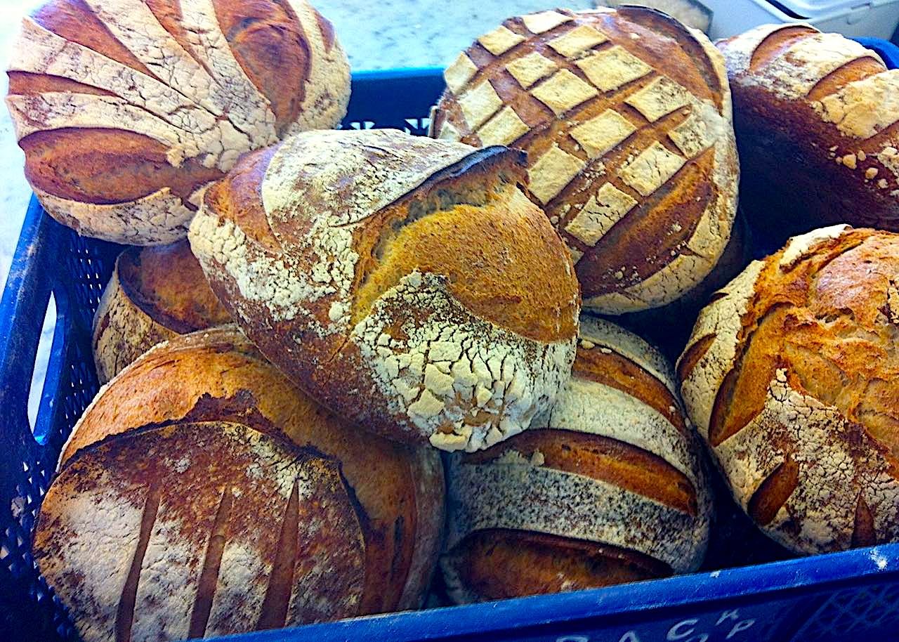 basket of wholemeal breads