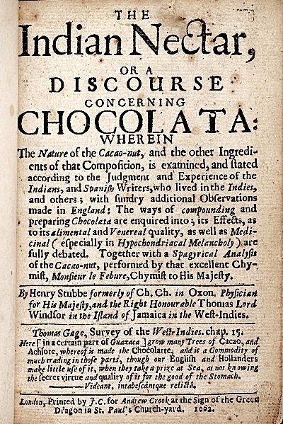 historic image of Henry Stubbs' Chocolate Discourse
