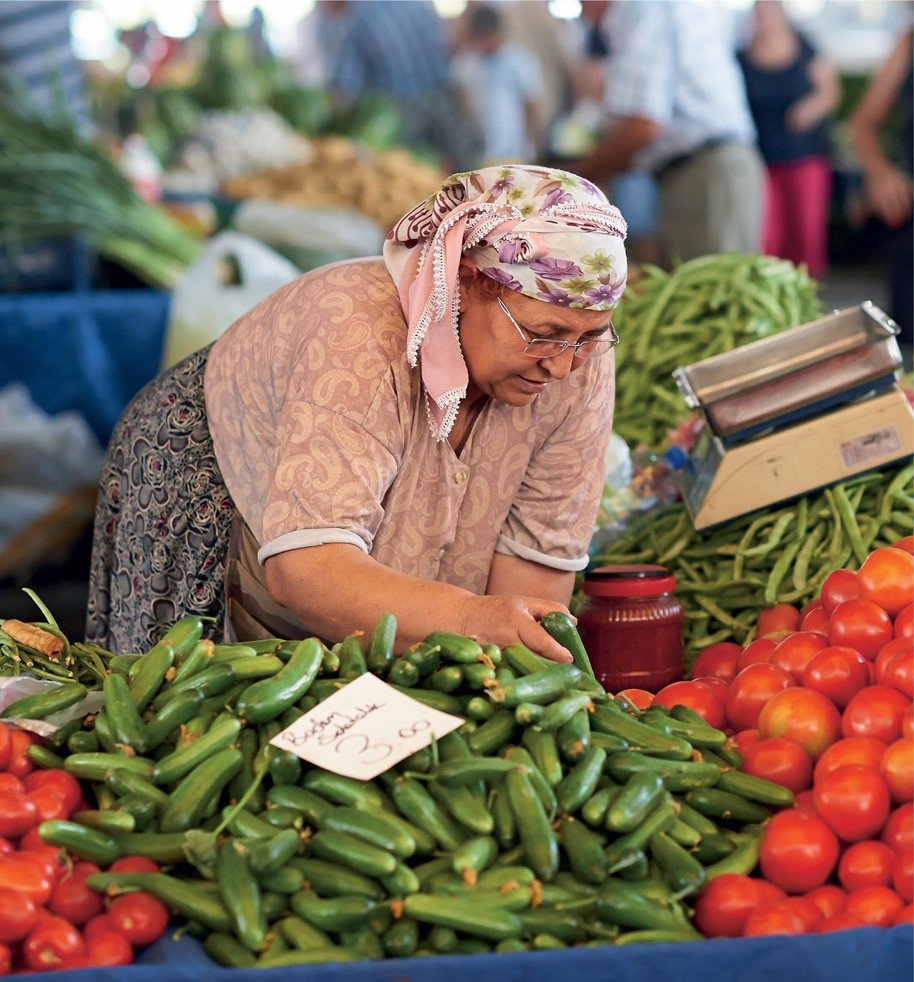 An Turkish market (from the book Anatolia)