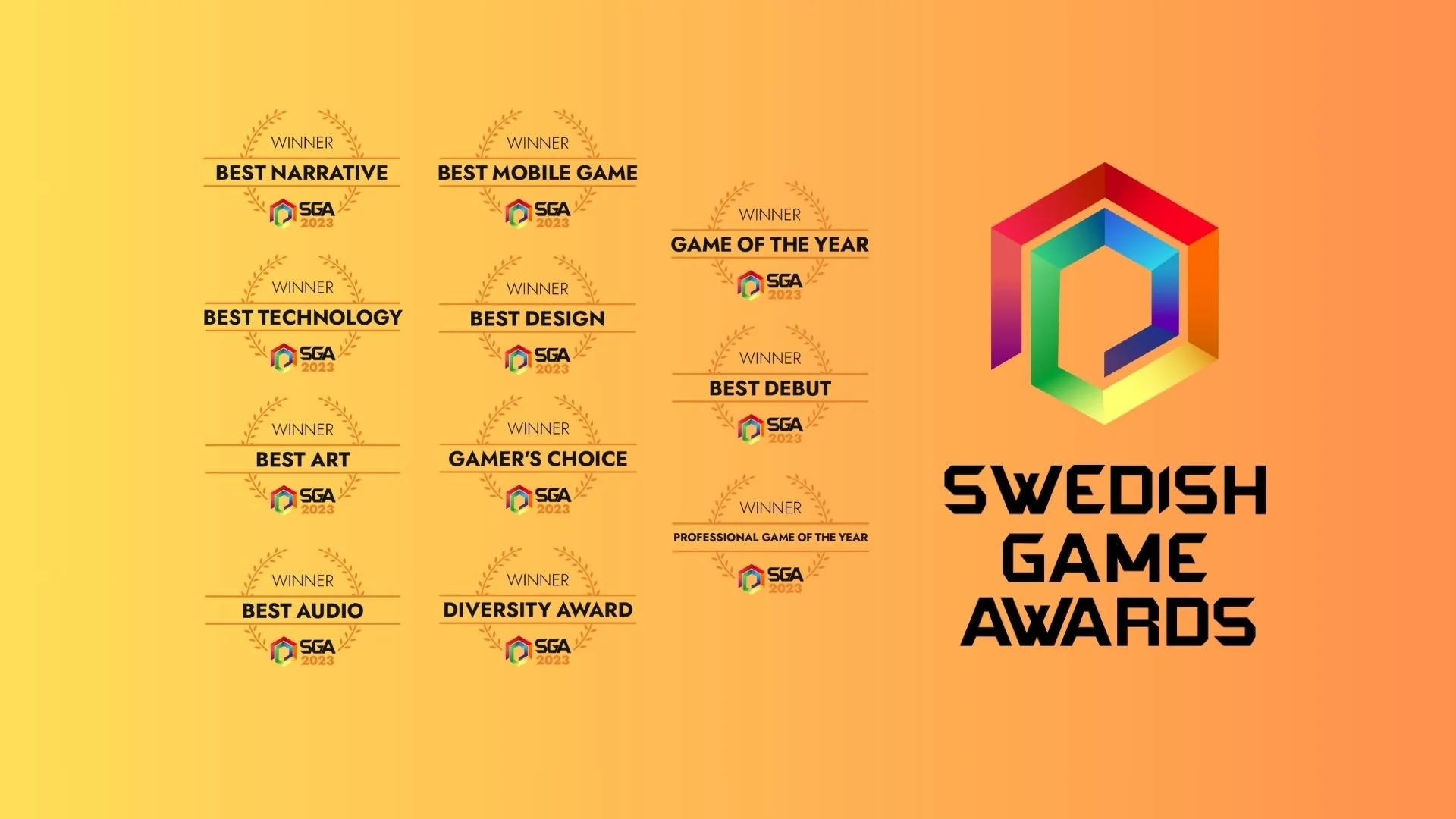 Vinnarna av Swedish Game Awards 2023