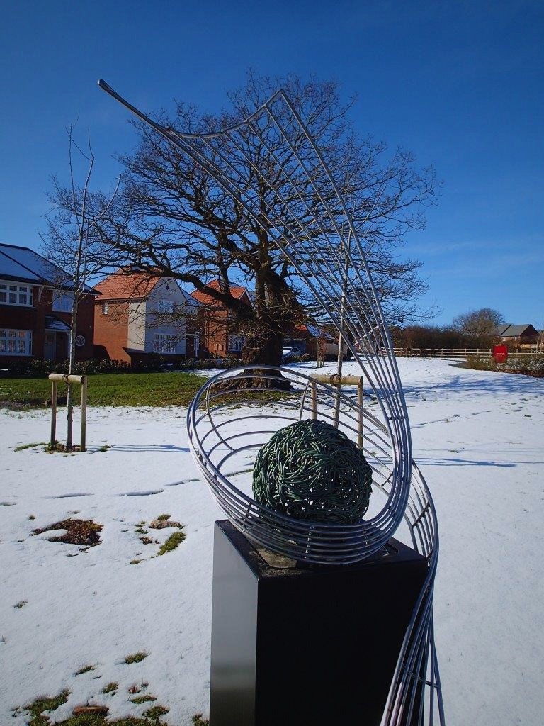 The finished sculpture