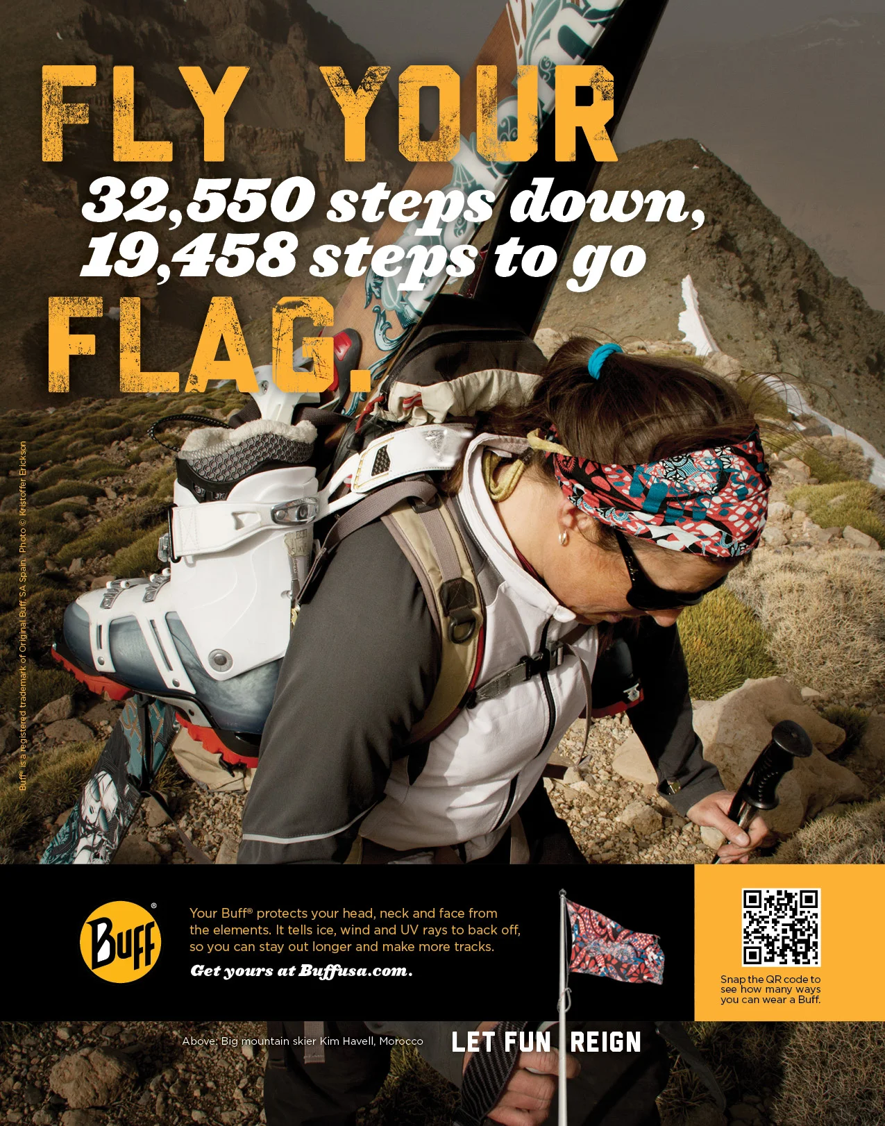 Print ad for outdoor adventure publication