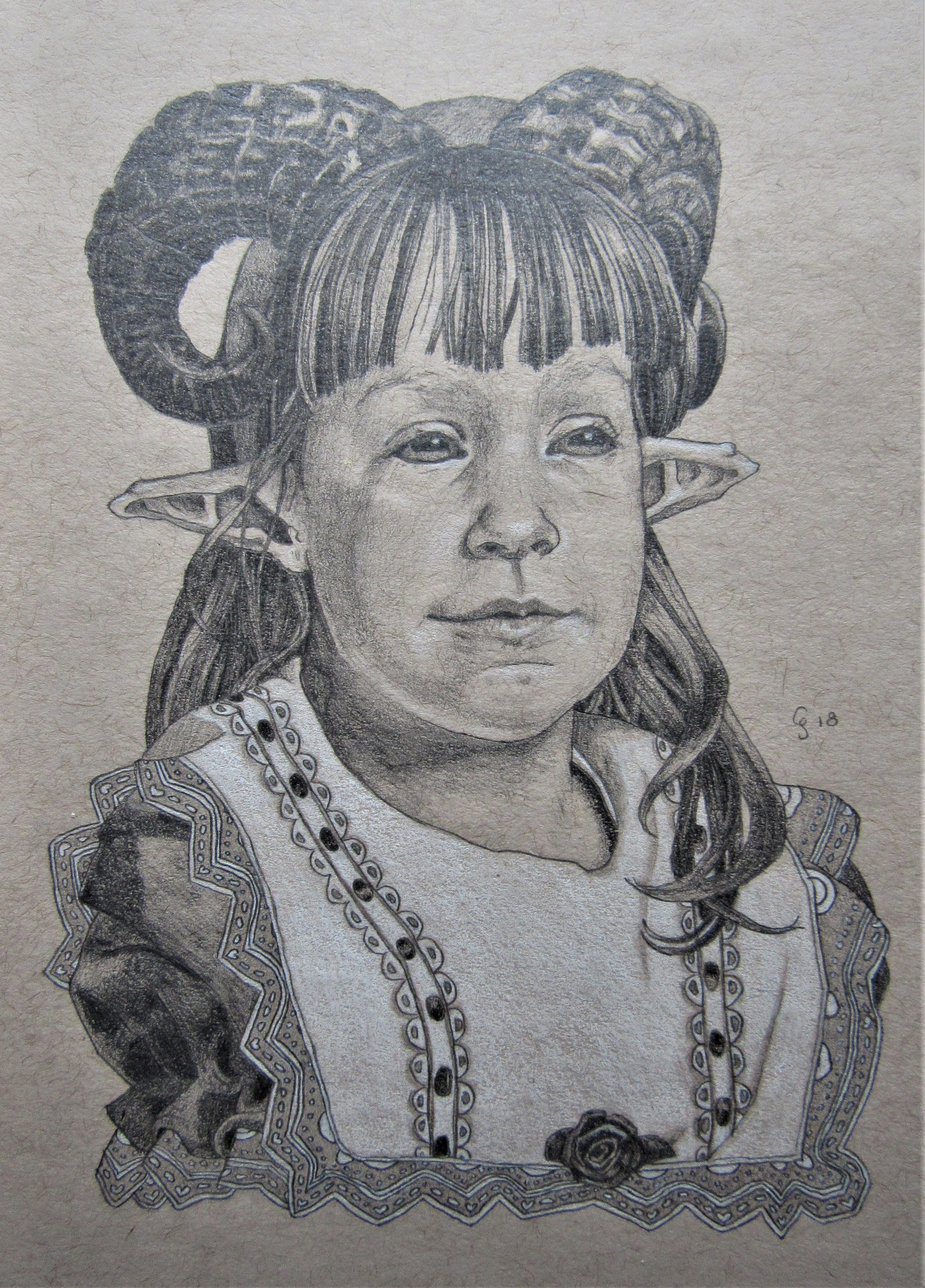 Portrait Study II (Self-Portrait as a Young Ram-Baby)
