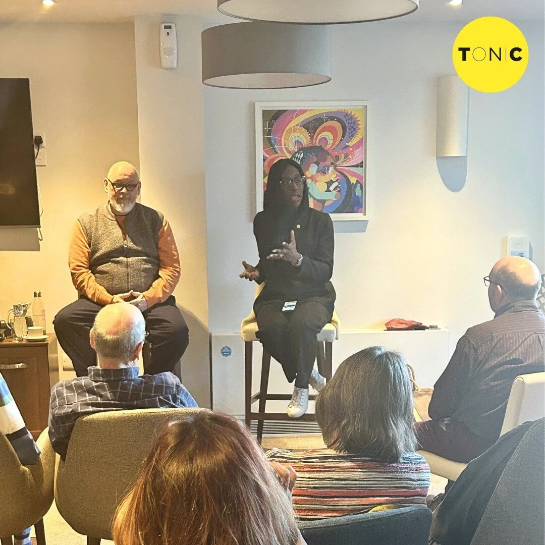 A huge thank you to our wonderful special guest @queenflo1809 for coming along to our 3rd 'Tea with Tonic' session at Tonic@Bankhouse yesterday afternoon 💛 

Hosted by our Chair @terryhighbury, it was another full house of residents and friends! 🏳️