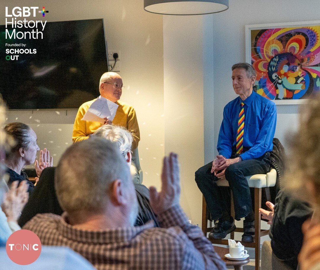 A huge thank you to our legendary special guest @petertatchell1 for coming along to our #LGBTHistoryMonth 'Tea with Tonic' at Tonic@Bankhouse yesterday afternoon🏳️&zwj;🌈 🏳️&zwj;⚧️

It was a packed community session to hear the inspiring stories fr