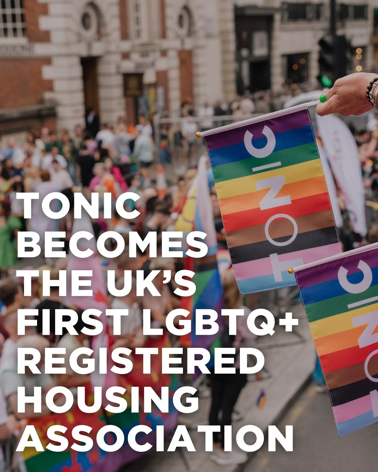 We&rsquo;re thrilled to share that Tonic is now officially the UK&rsquo;s first LGBTQ+ Registered Provider of Social Housing, and naturally, our timing was impeccable &mdash; this was confirmed the day before London Pride! 🌈 🥳 (Because let's face i