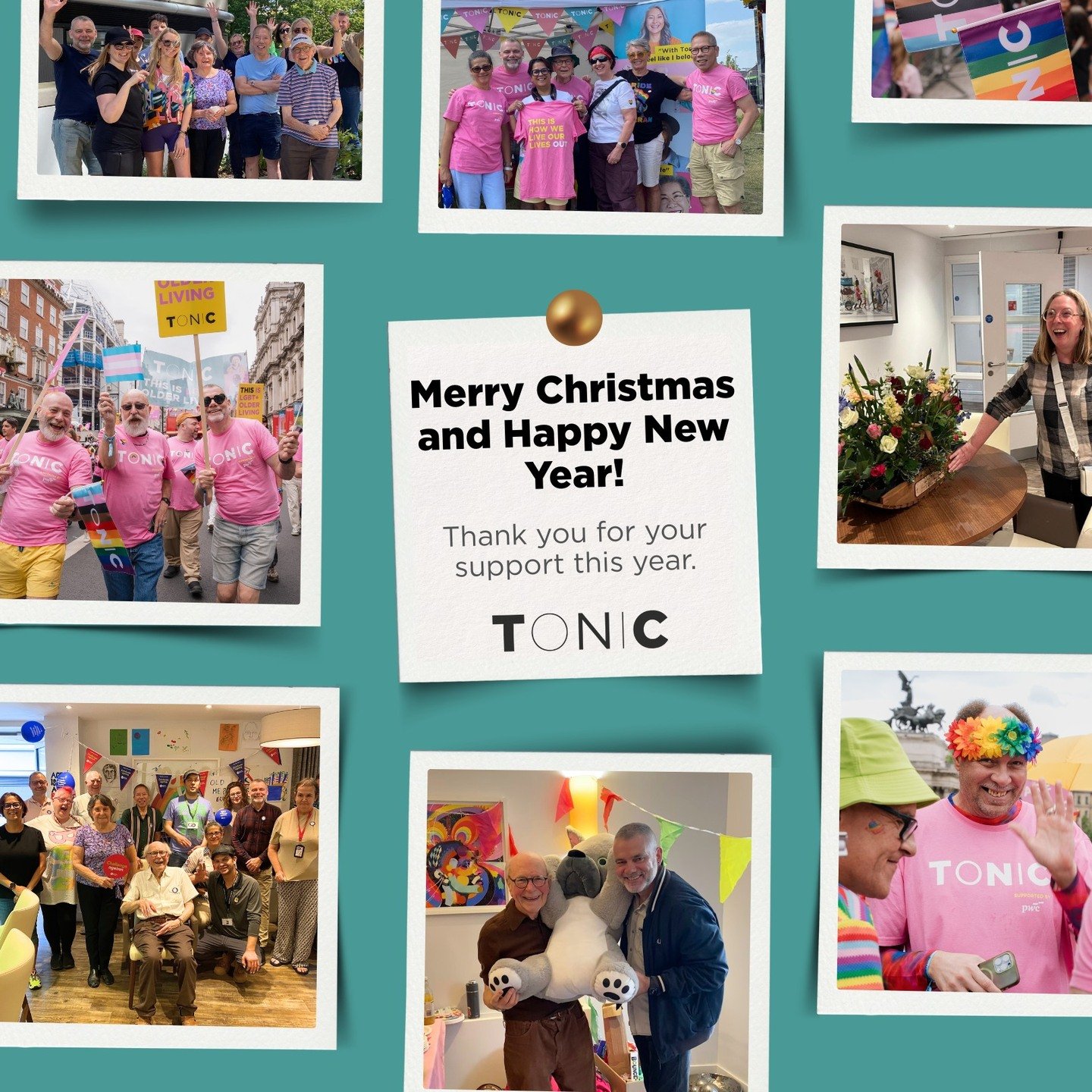 Tonic is wishing you a Merry Christmas and a Happy New Year!

2025 has been another very exciting and busy year for us at Tonic. We are so happy that our LGBTQ+ affirming retirement community, Tonic@Bankhouse, is thriving and combating loneliness and
