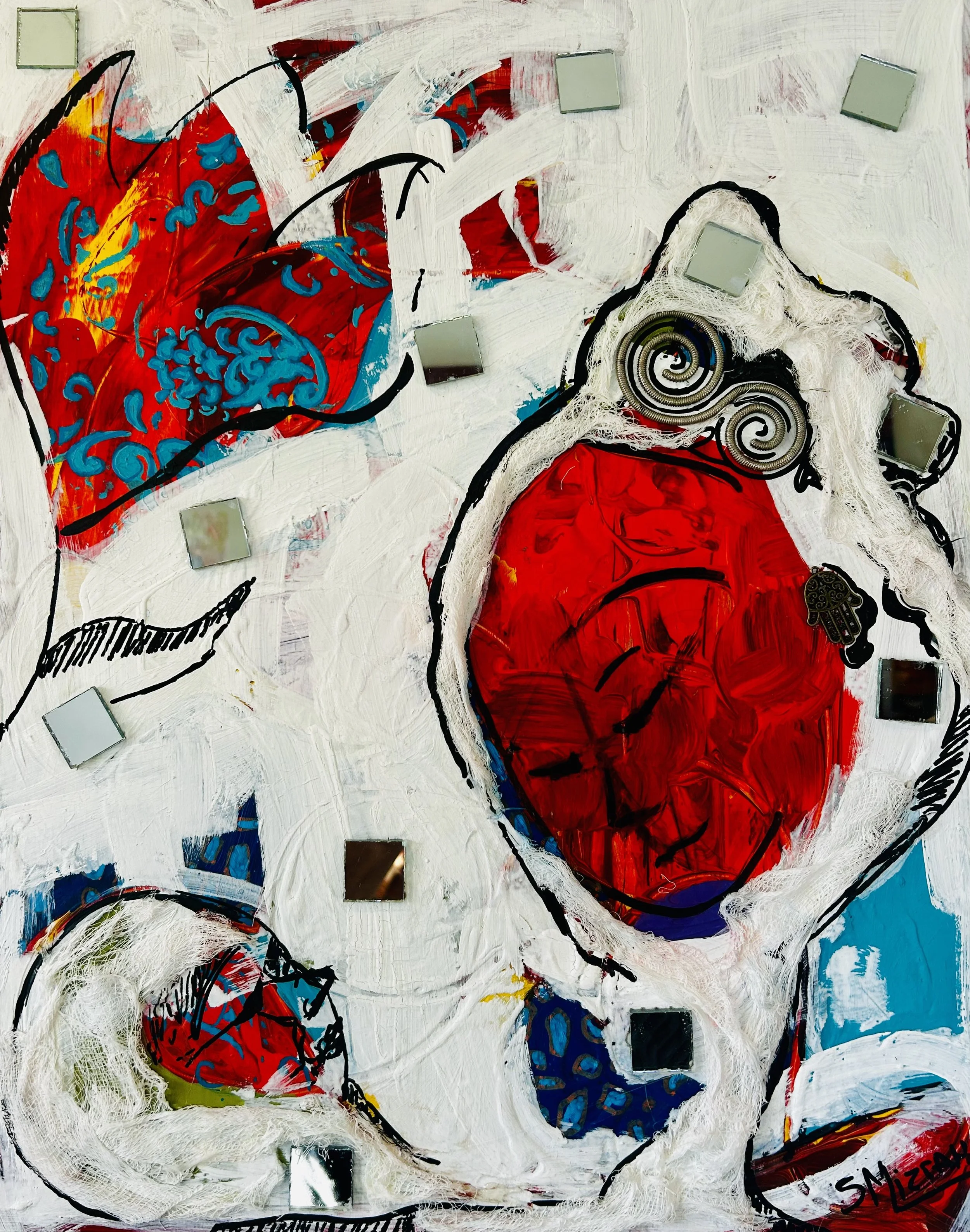 "A mi madre, a mi hija" To my Mother, to my daughter