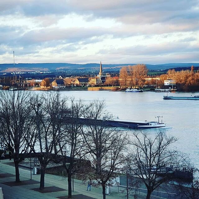 View over the #rhine #river fro. #mainz