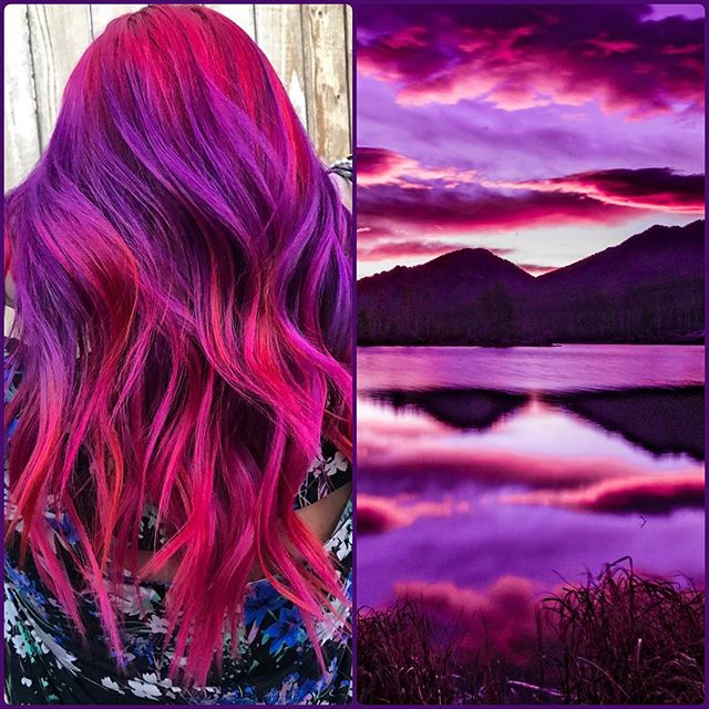 This little mermaid went to the other side of the spectrum this time!!!!💜❤️💜❤️💜💜 it was a tough decision switching colors 🙈😹 I have almost zero clothes that go with red!😹😹😹 🤷&zwj;♀️ oh well!!!
Super stoked the way it came out! We don&rsquo;