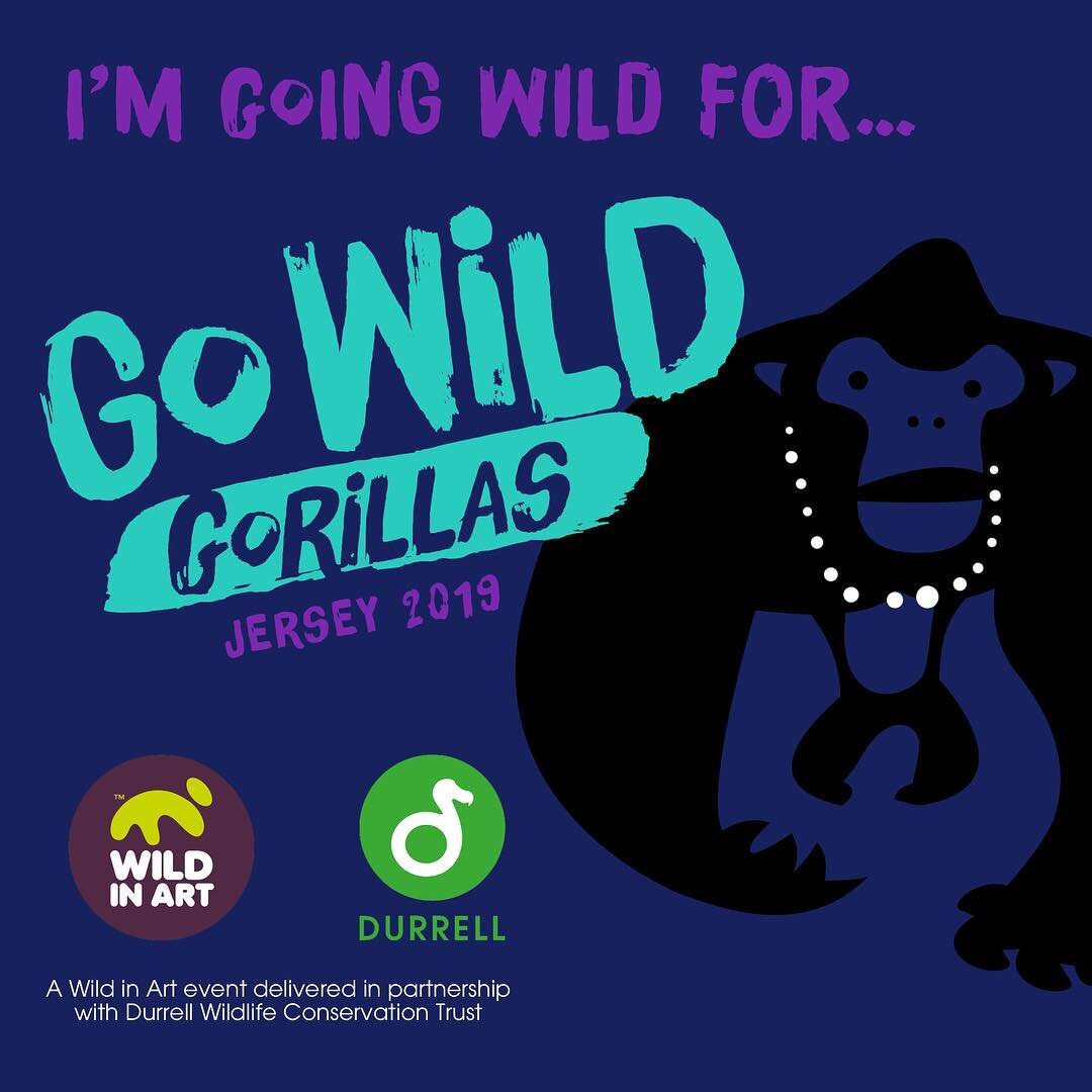 I am please to announce that I have been commissioned to paint a gorilla and take part in the art event Go Wild Gorillas. My Gorilla has been kindly sponsored by @jersey_pearl @durrell_jerseyzoo  @wildinart #gowildgorillas #jersey