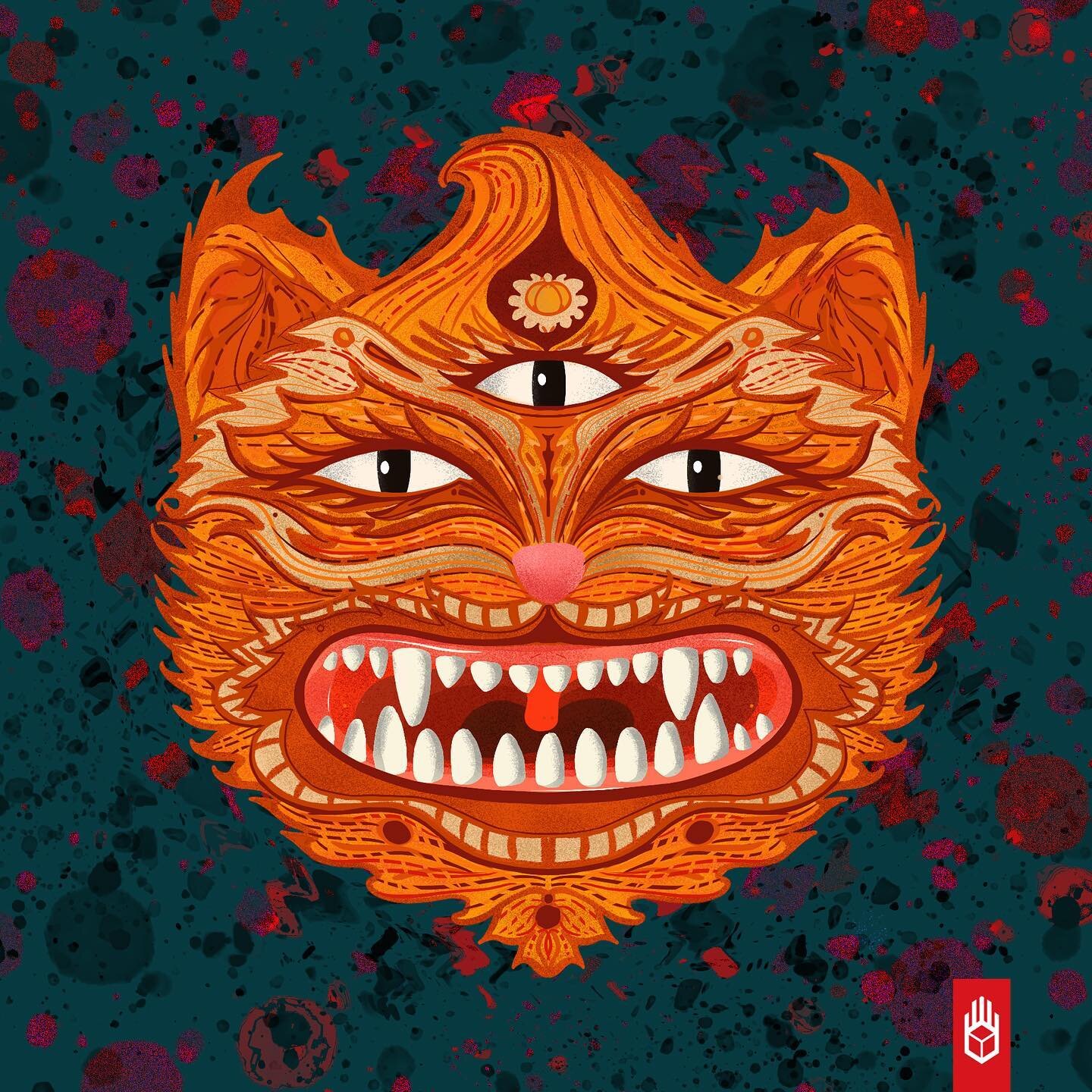 Cheshire Cat (RMX)
.
.
.
.
.
.
.
#illustration #graphicdesign #creative  #texture #pixelhands #teeth #orange #cats  #procreate #wacom #adobe #digitalillustration