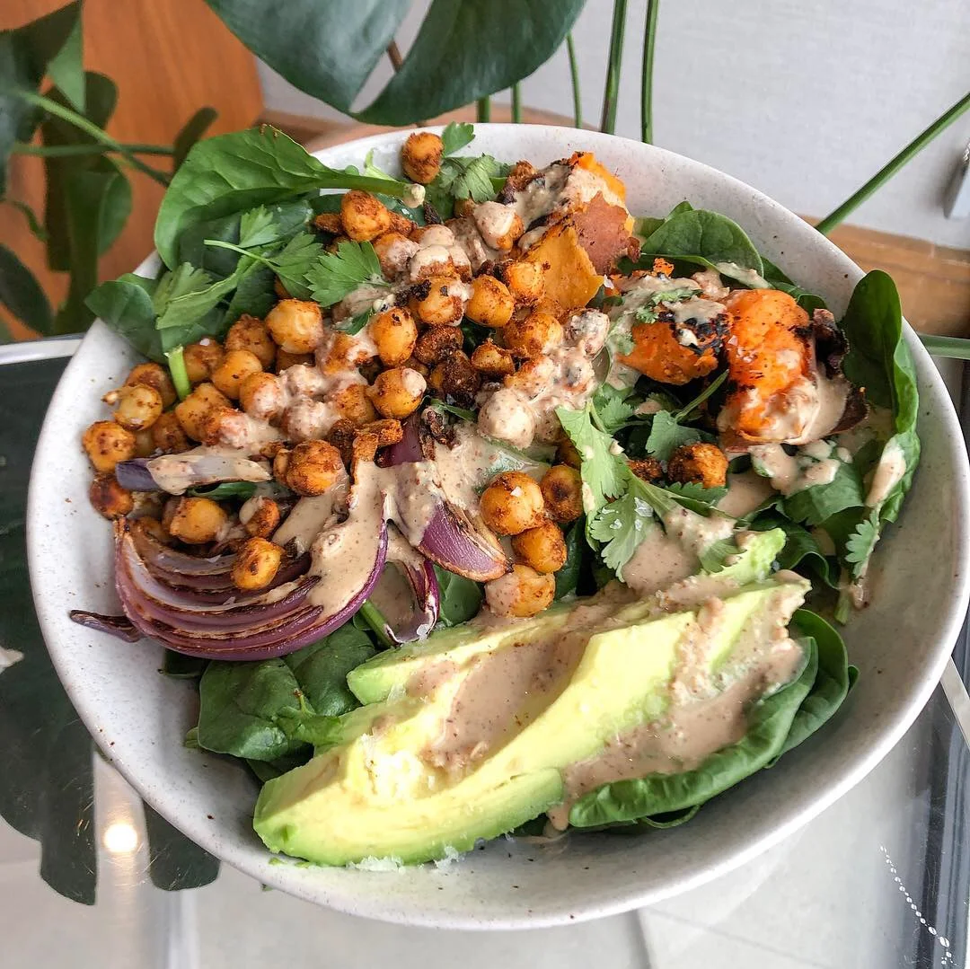 Chickpea + Sweet potato Buddha Bowl