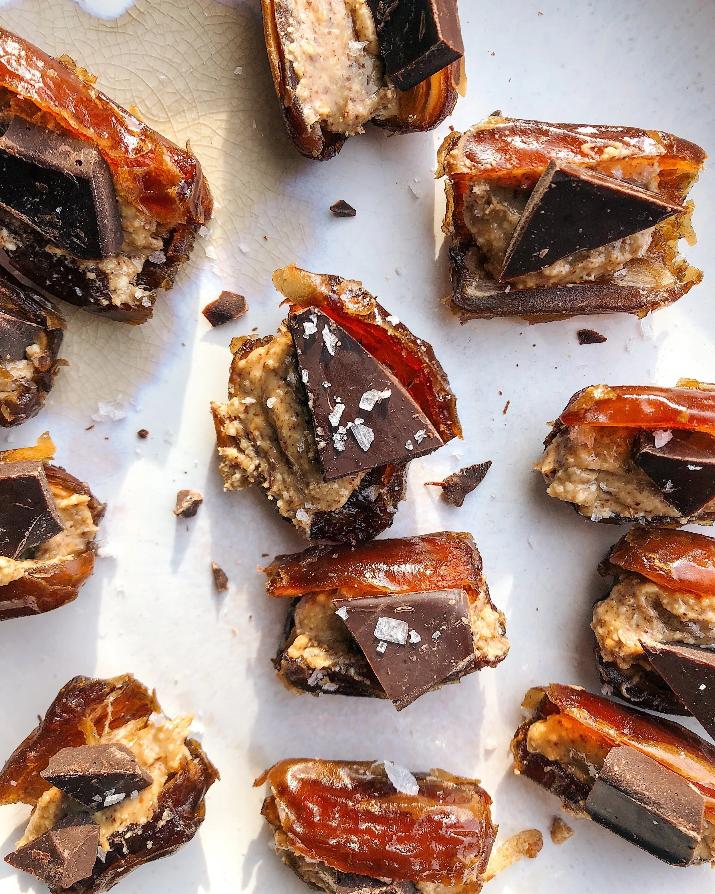 Almond Butter Filled Dates