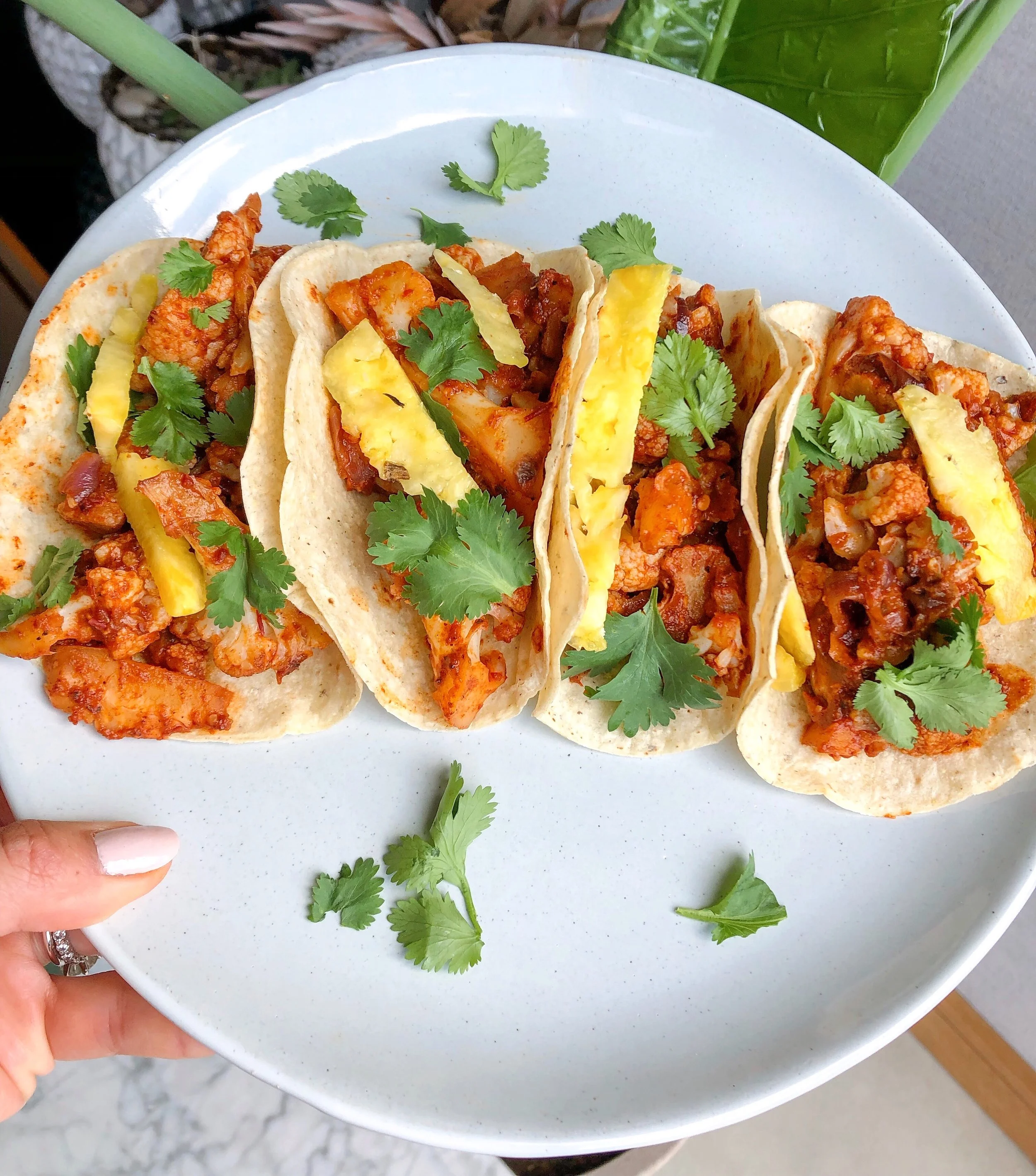 Cauliflower Tacos al Pastor
