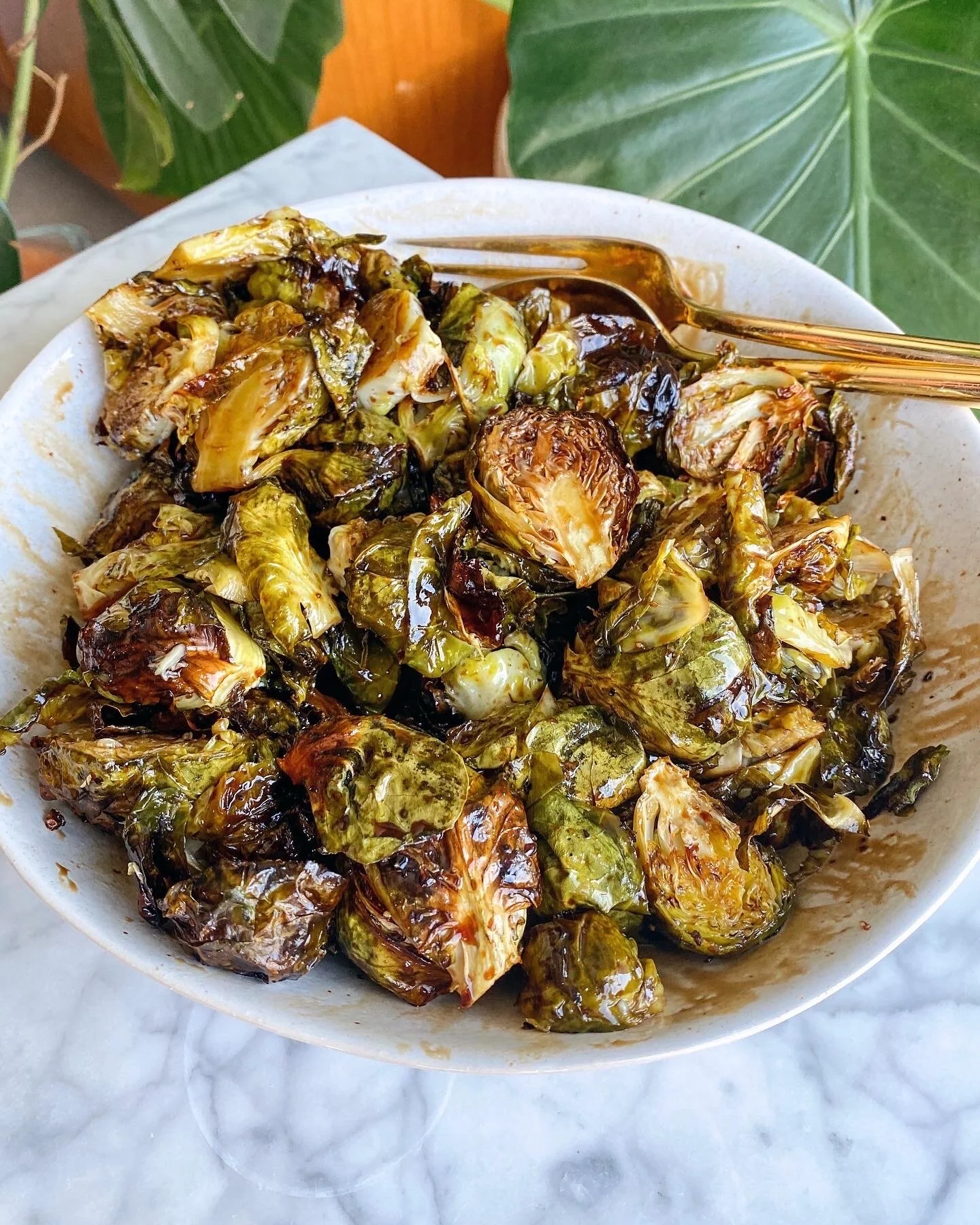 Simply Balsamic Roasted Brussels Sprouts
