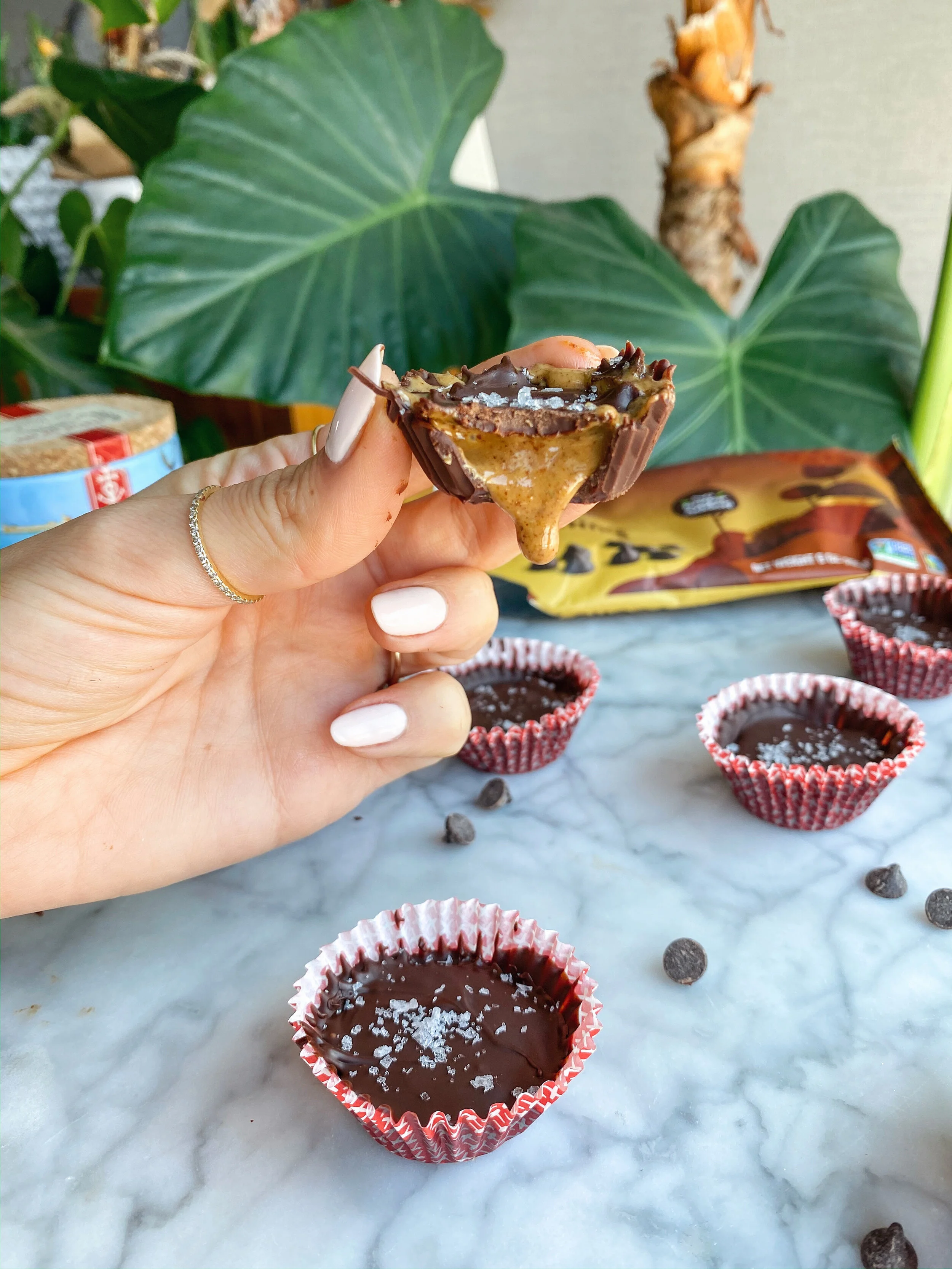 Mini Almond Butter Cups (Vegan)