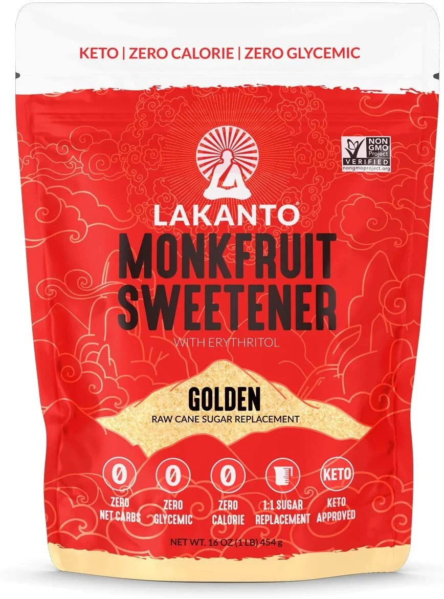 Golden Monk Fruit 1:1 Sustituto de Azucar No-GMO ( 454 gramos)