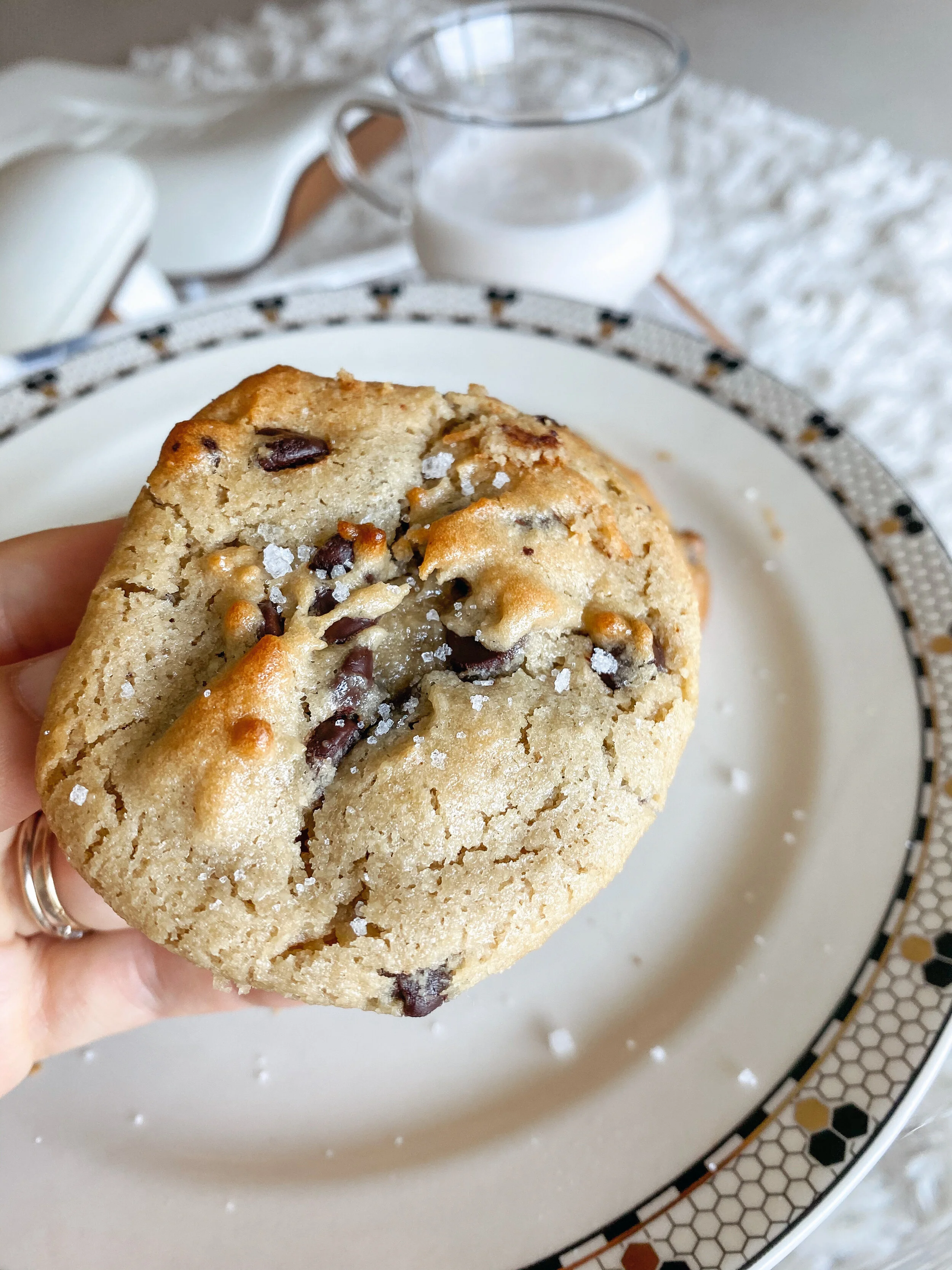 Unreal Chocolate Chip Tahini Cookies
