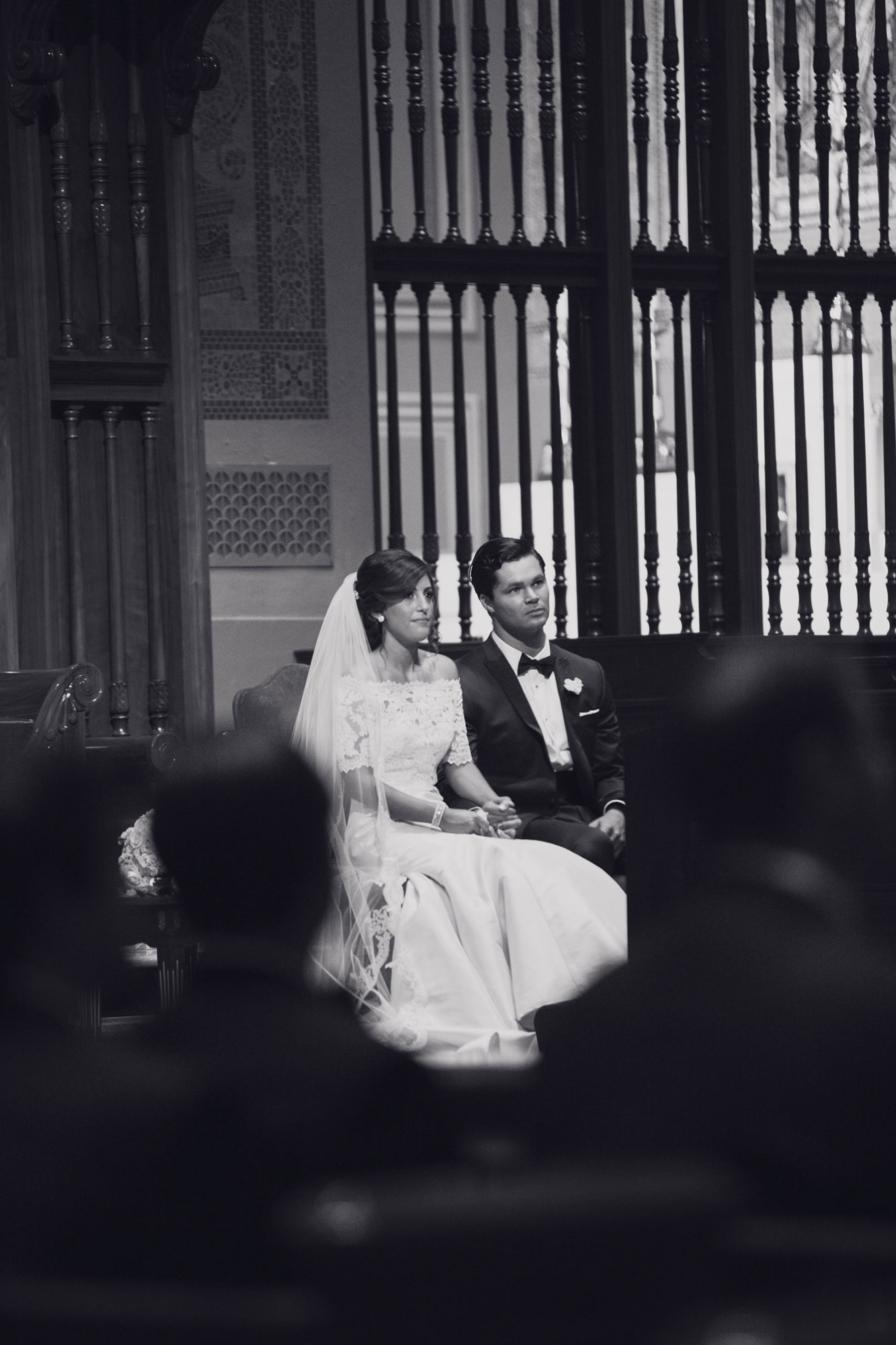 bride and groom during their ceremony