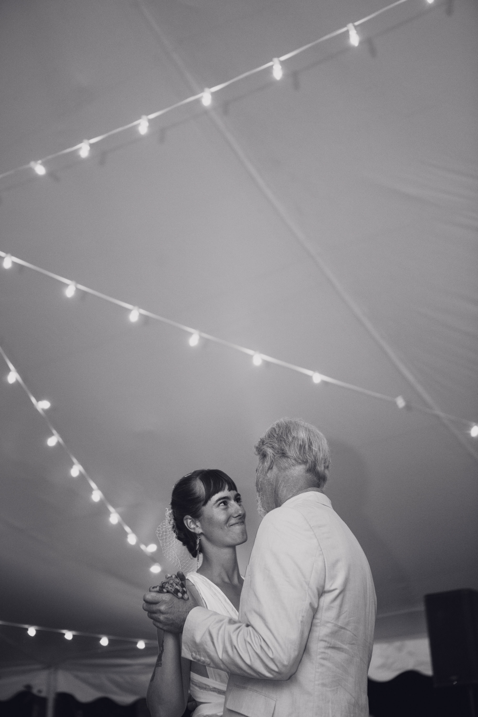 Father daughter dance at a wedding reception