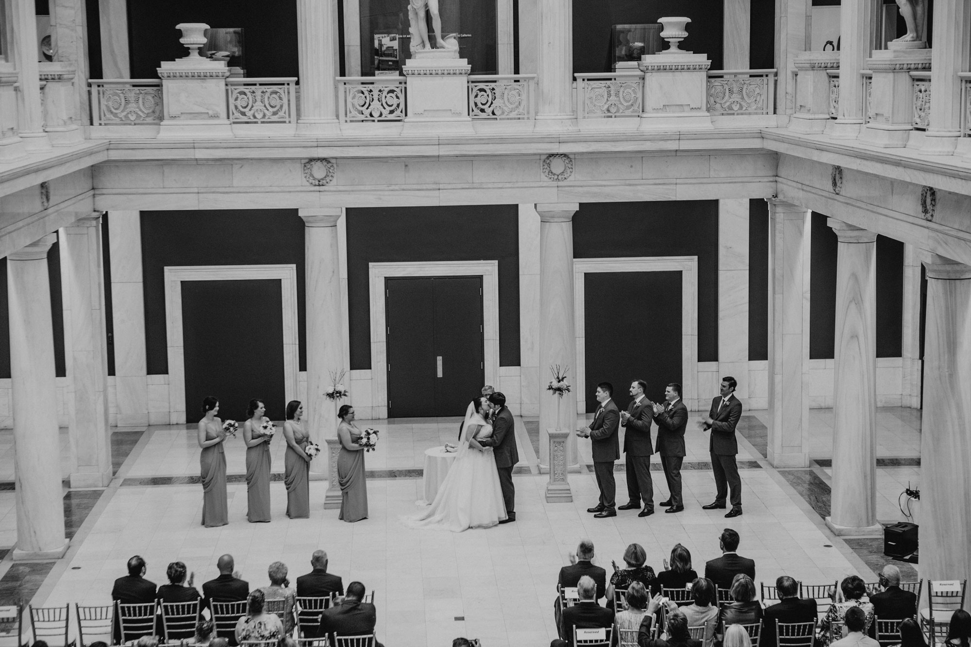 full view of the wedding ceremony