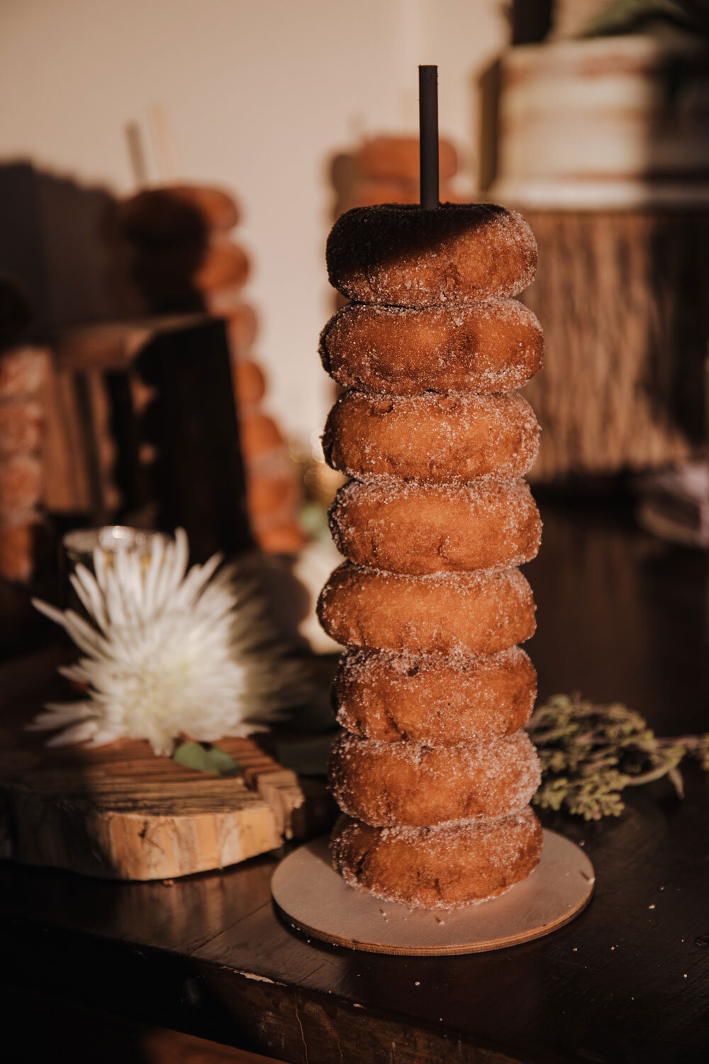 a stack of doughnuts