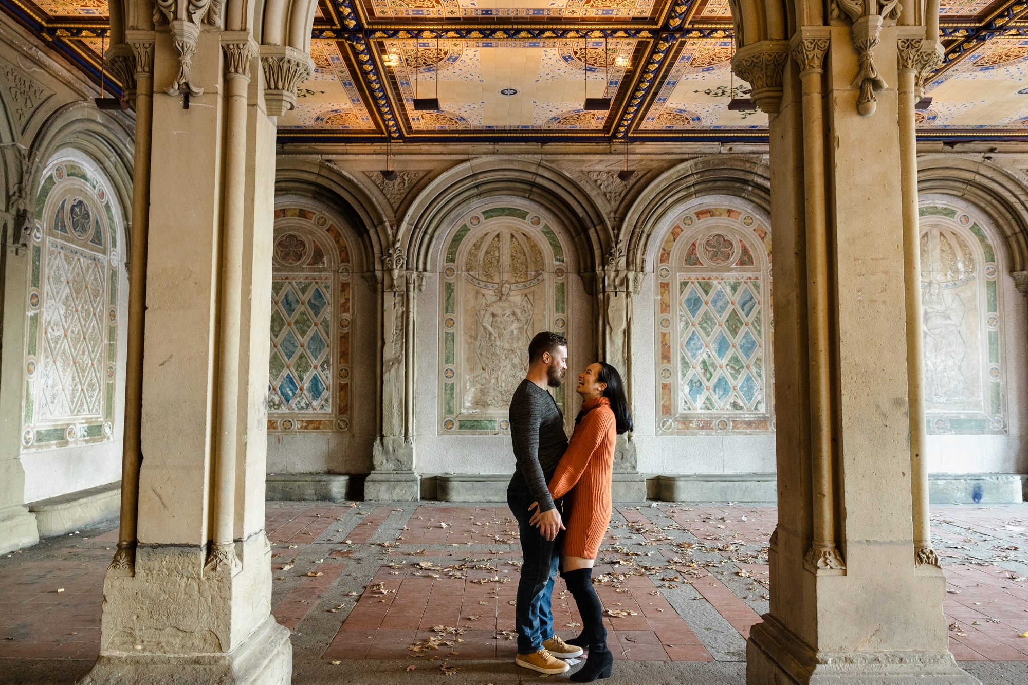 How to Get Great Engagement Photos at Bethesda Terrace