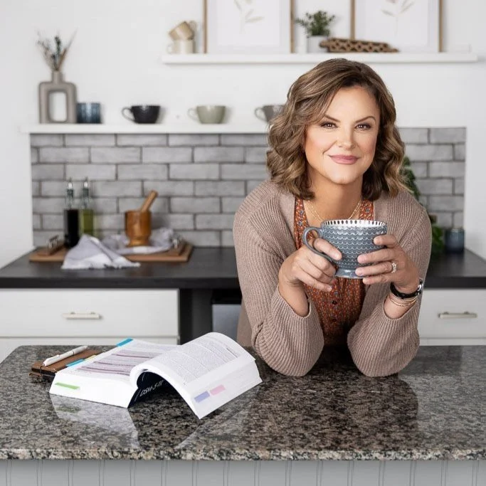 Business lifestyle branding photo of woman entrepreneur in Boise kitchen workspace