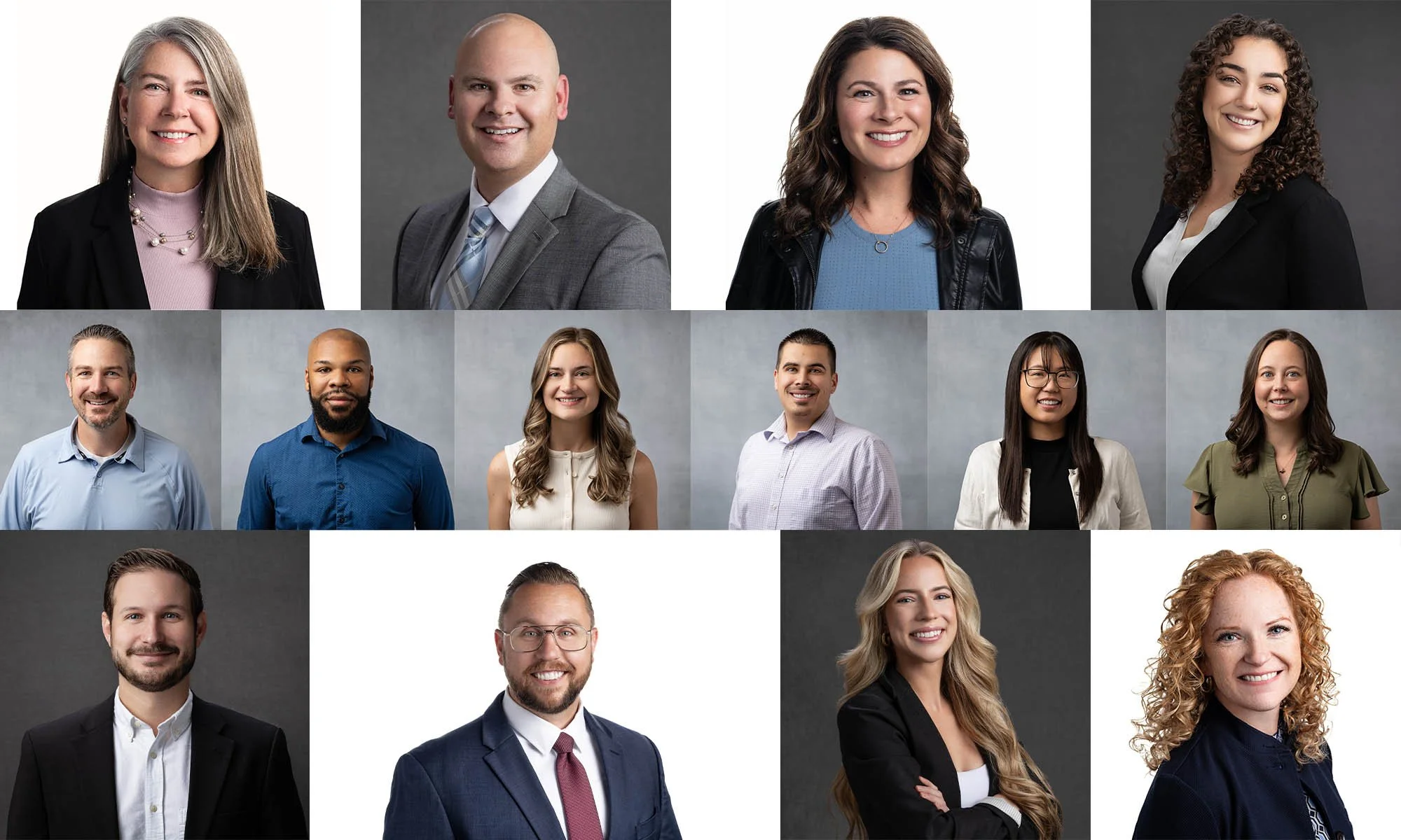 Professional team headshots for Boise businesses photographed by Portraits With Annie.