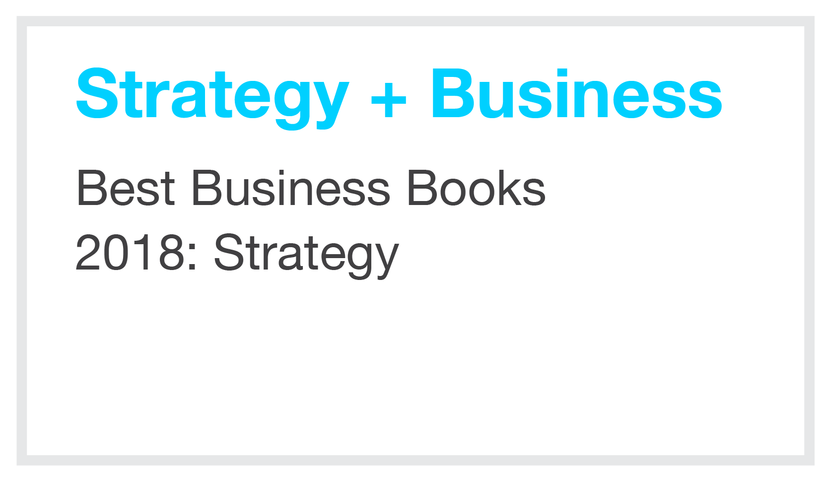 Strategy + Business