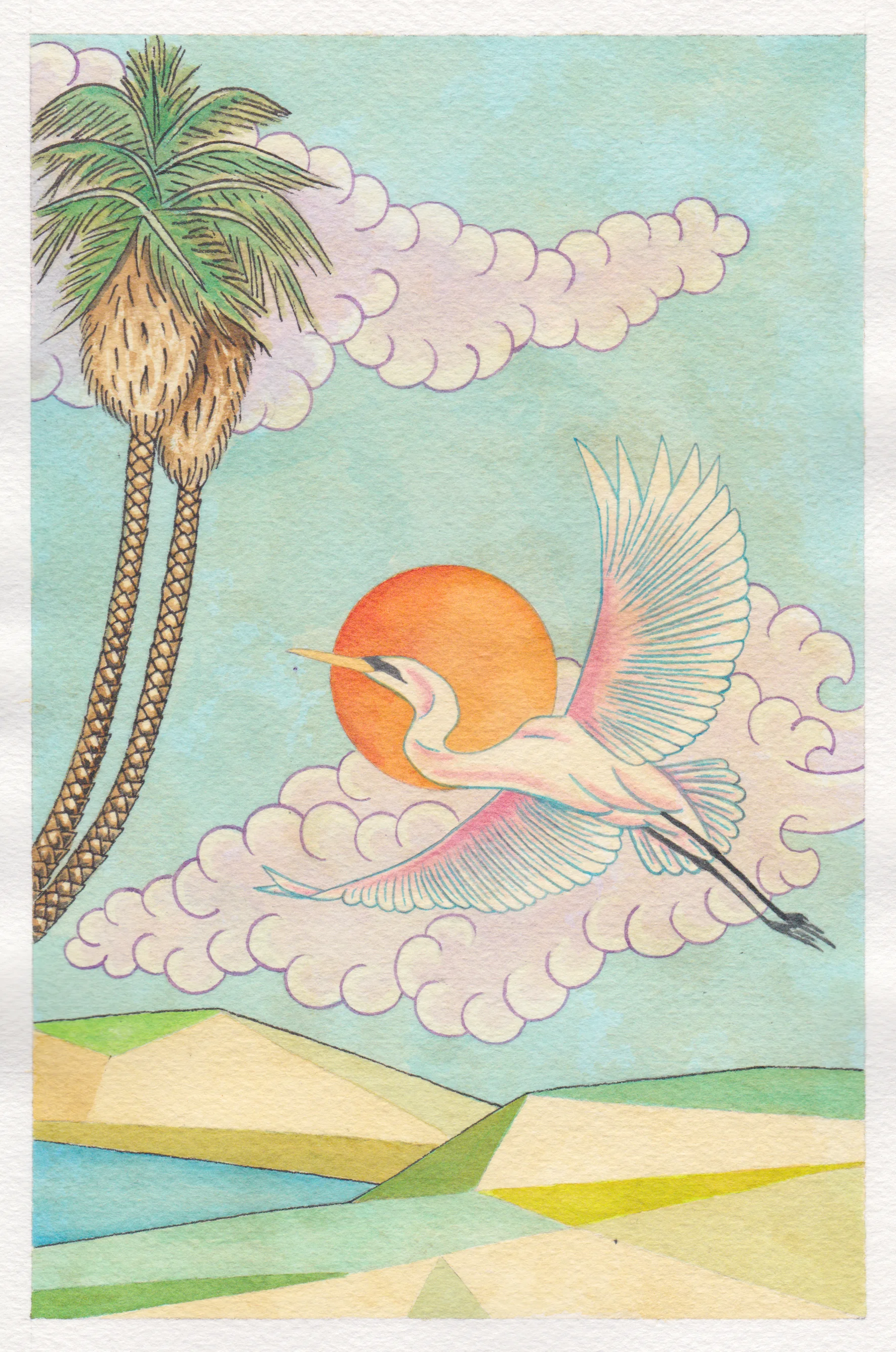 EGRET TAKES FLIGHT, CAUSING ME JEALOUSY