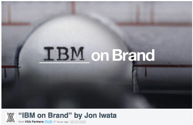 IBM on Brand by VSA Partners