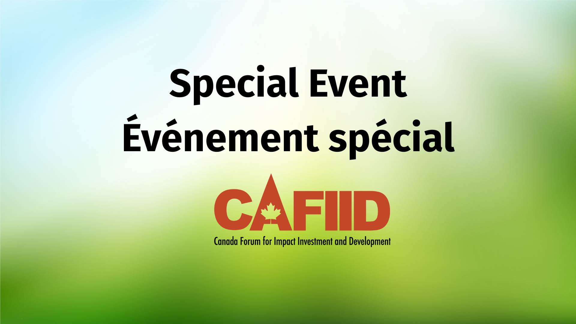 CAFIID Climate Week Gathering / Rencontre de la Semaine du climat du CAFIID (Montréal)