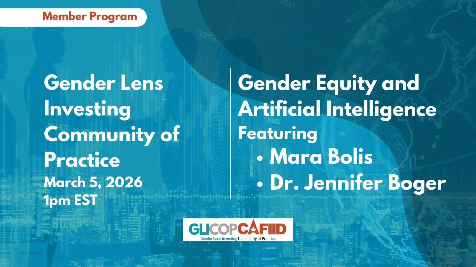 Gender Equity and AI - GLI CoP Member Session 