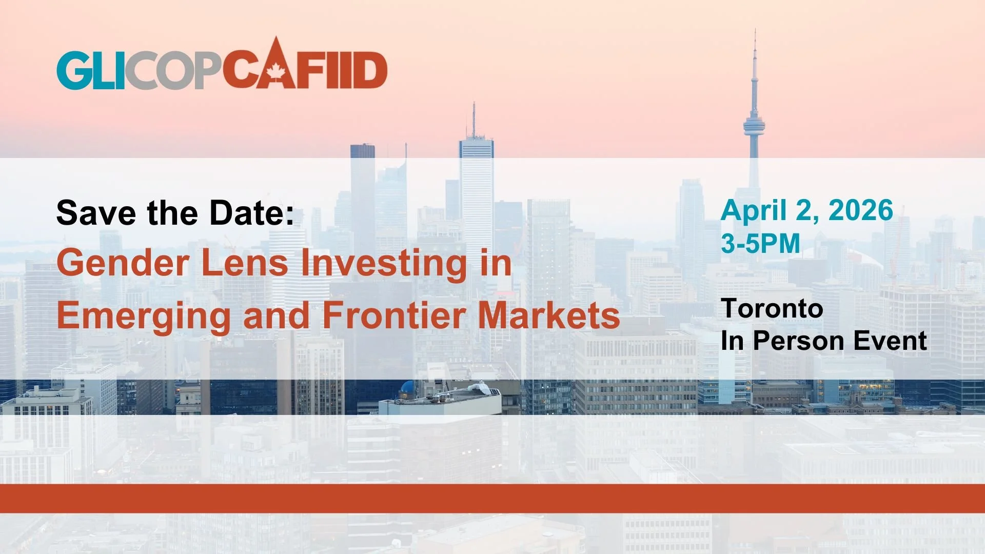 CAFIID Event in Toronto: Gender Lens Invesing