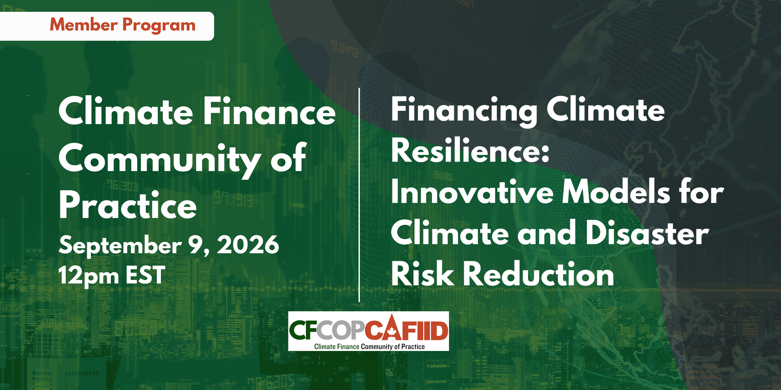 Financing Climate Resilience: Innovative Models for Climate and Disaster Risk Reduction