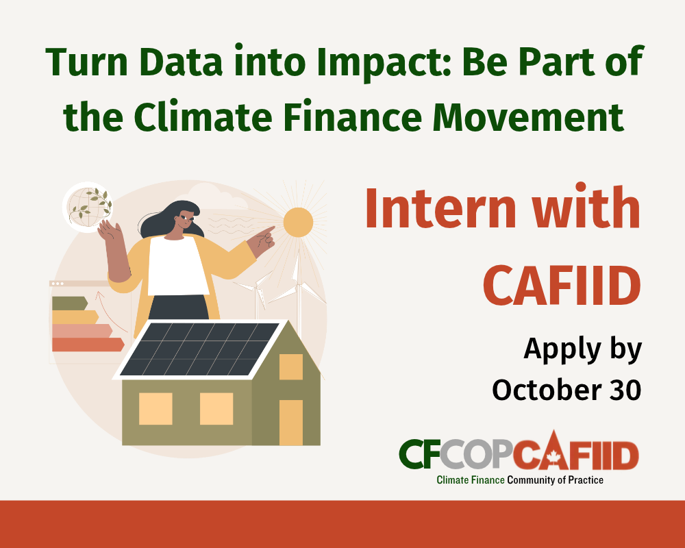 Climate Finance Community of Practice Internship