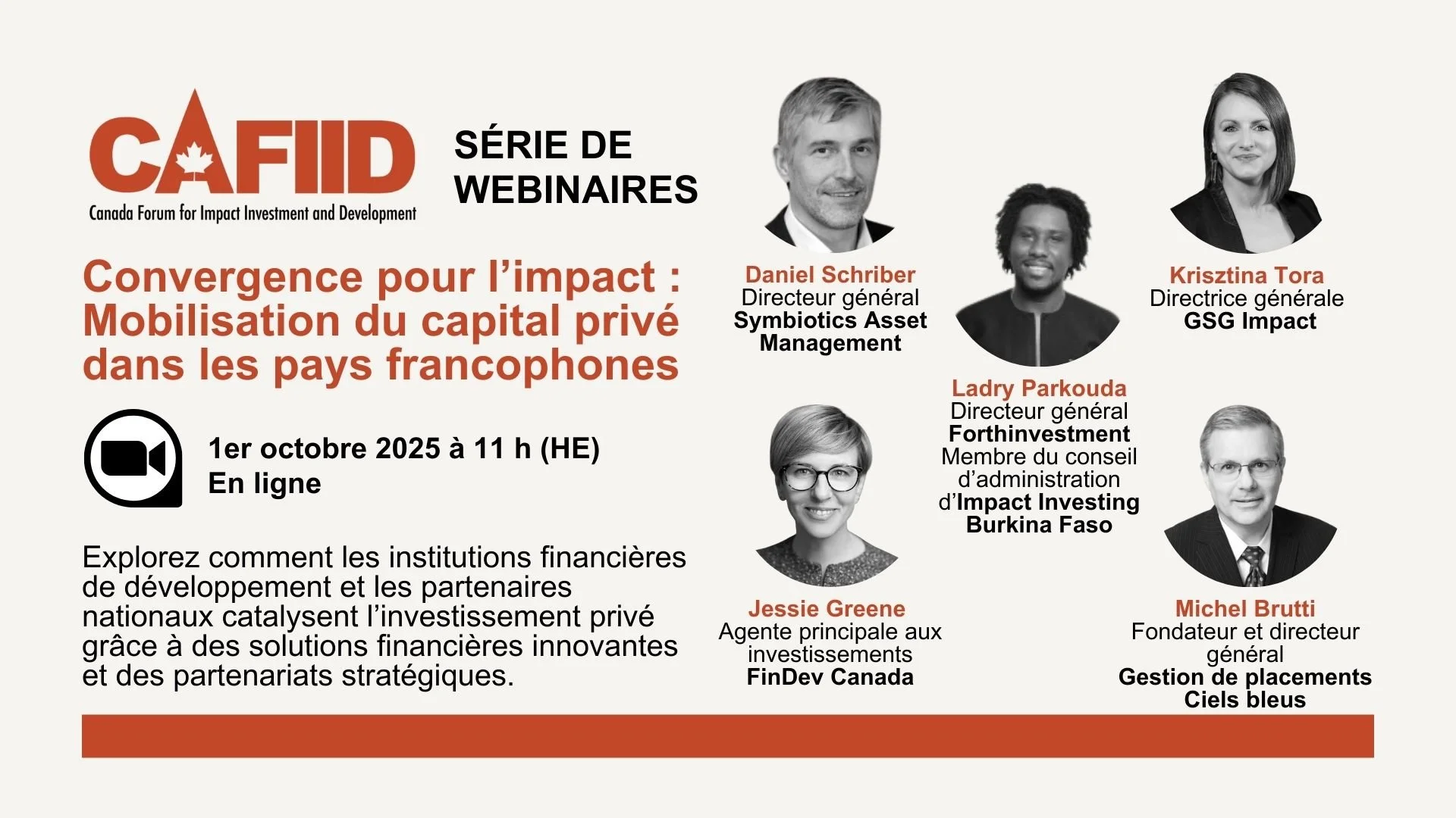Convergence pour l’impact : Mobilisation du capital privé dans les pays francophones