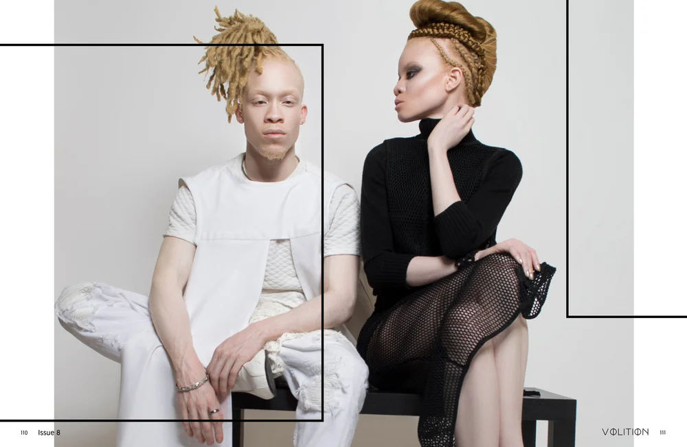 Natural Selection editorial feature in Volition Magazine, hairstyling by Kanika Styles