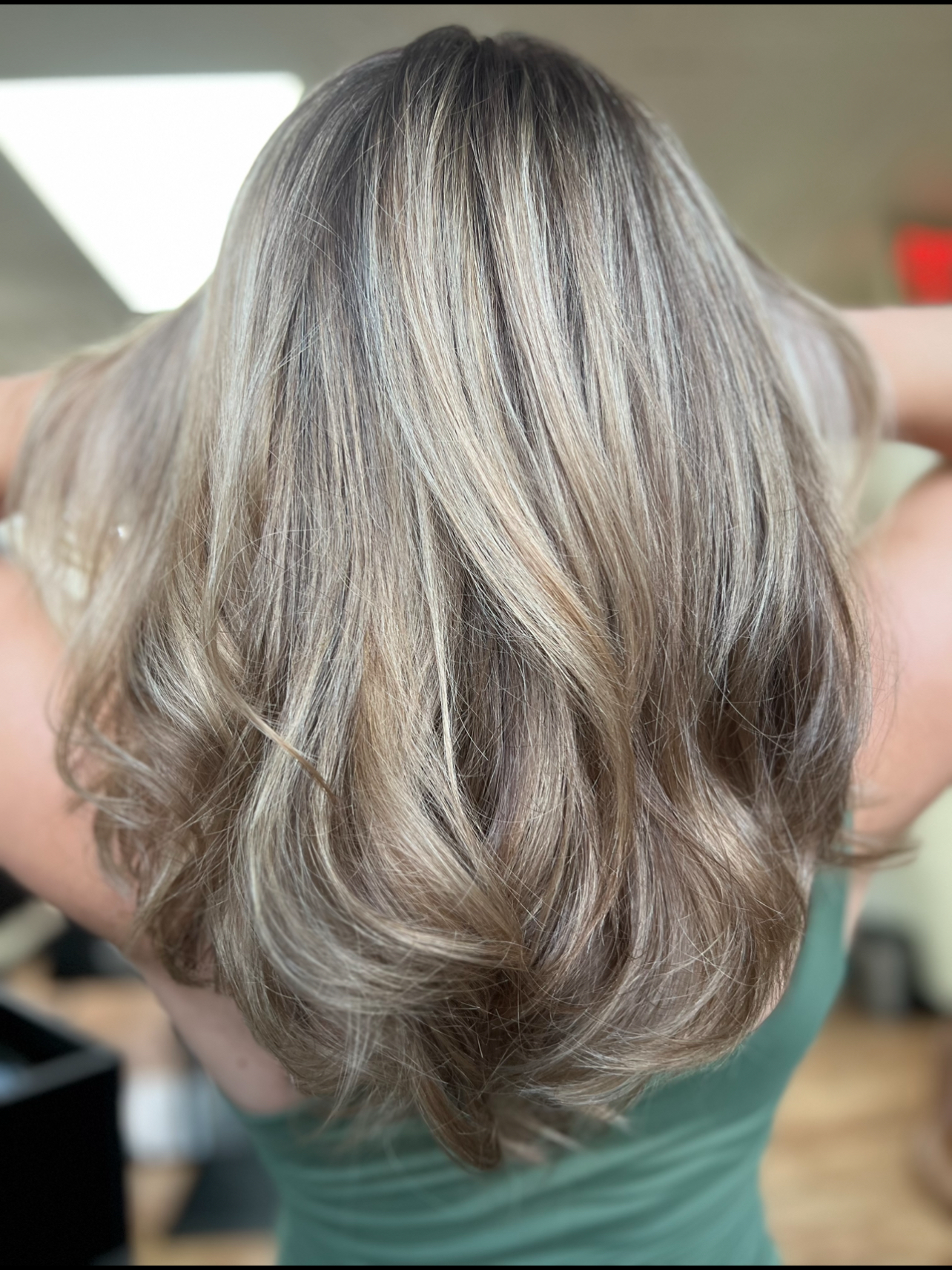 Soft blonde bob
