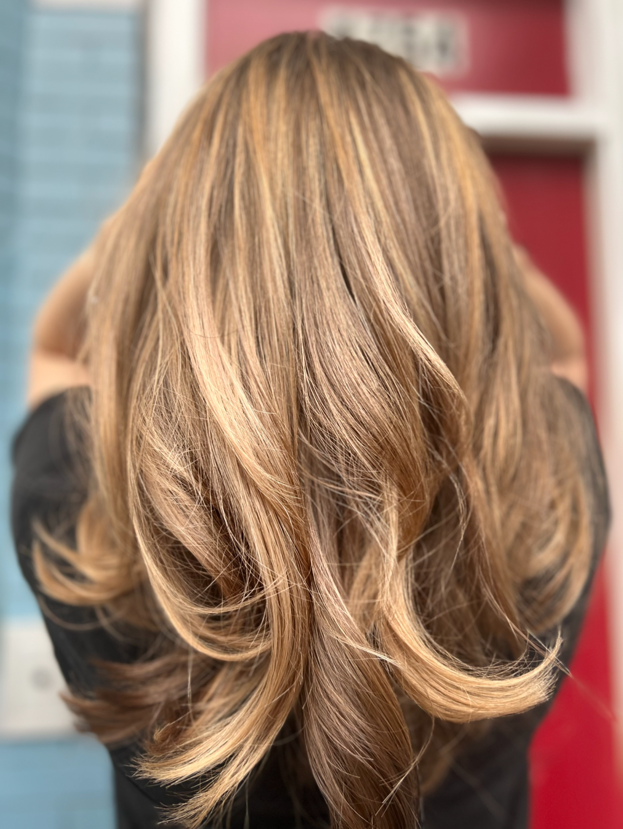 Blonde with soft movement