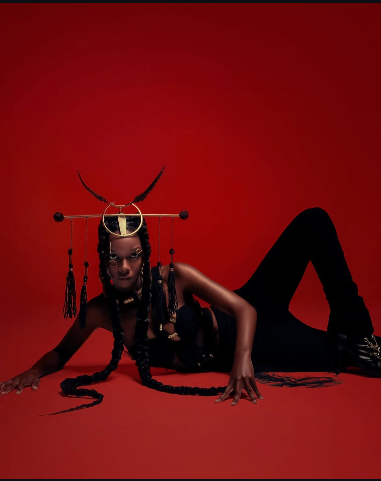 Conceptual editorial braid styling by Kanika Styles