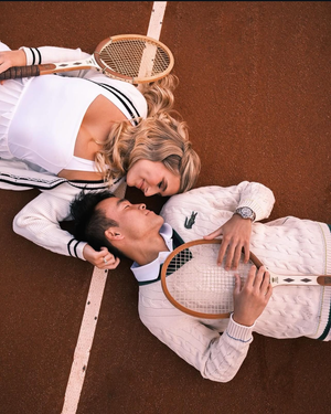 Tennis engagement editorial hair by Kanika Styles