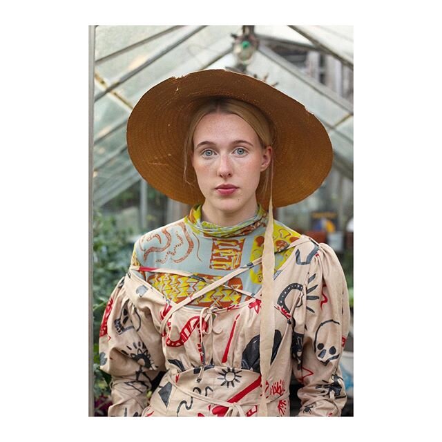 Artemis in the peasant dress.
Model @artemisirvine 
Photography @ktallen0 #redressdesignaward #upcycled #fashion #design #screenpint #skeleton #catford #garden #gothic #folklore #mementomori #graphic #textile #print #pagan #witch