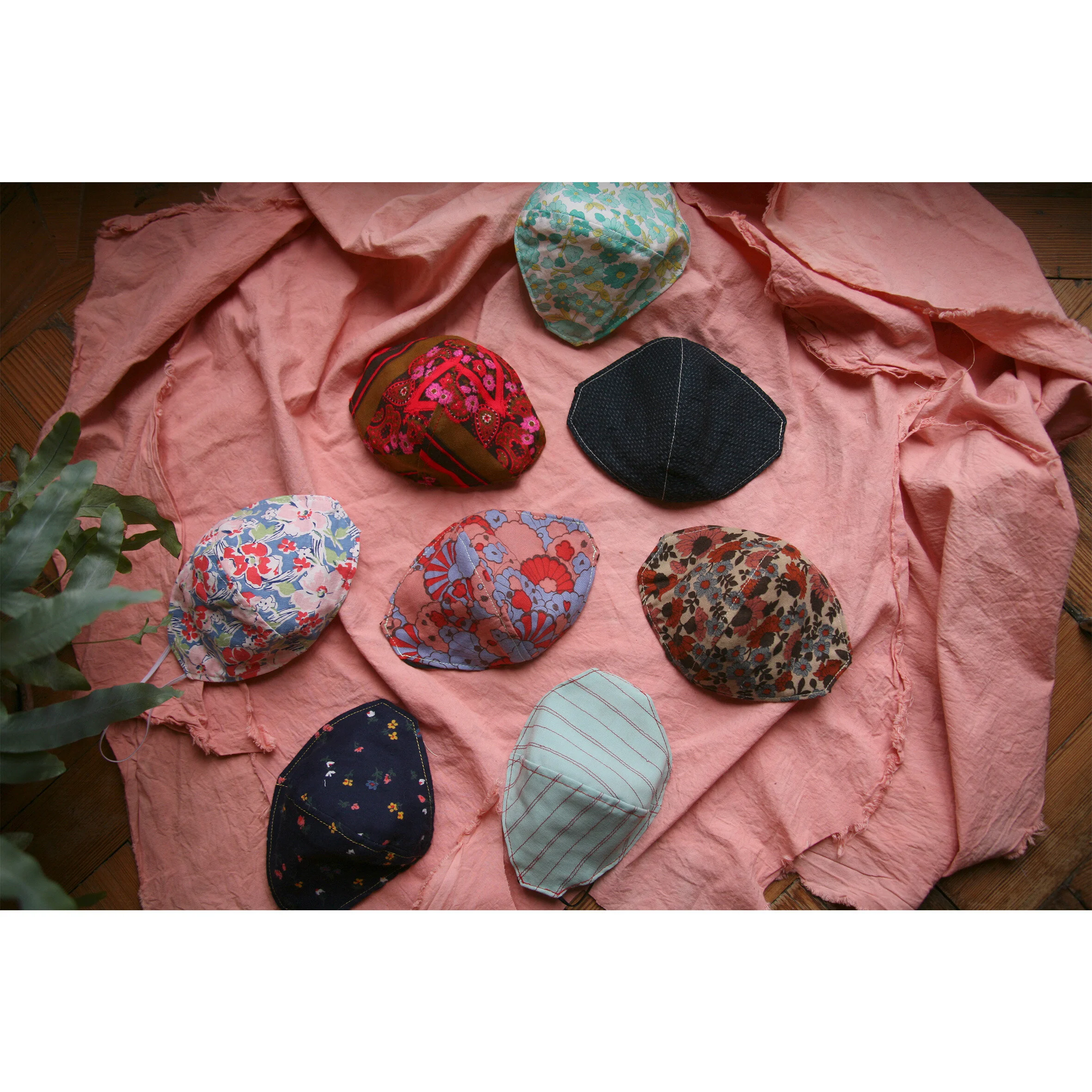 Large Size Vintage Fabric Masks 19x16.5cm