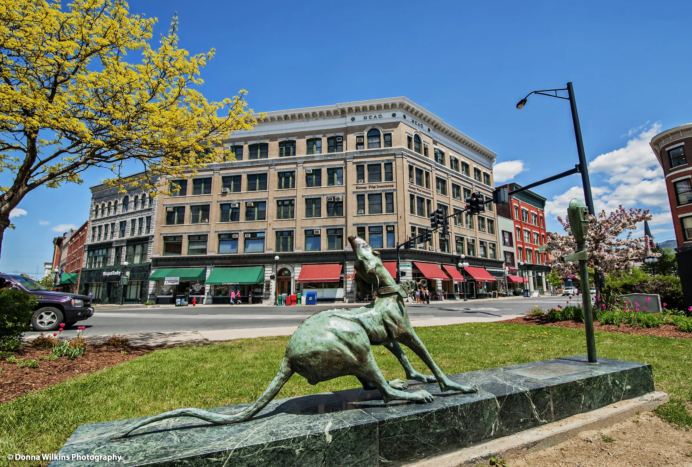 “The Leash," Patrick Farrow, 1984, Depot Park. Photo By Donna Wilkins Photography.